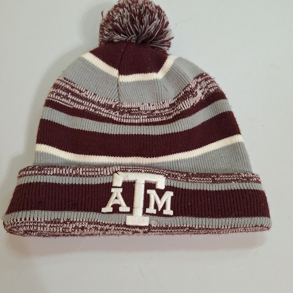 NCAA Texas A&M Aggies Beanie Winter Cap Hat Pom Style